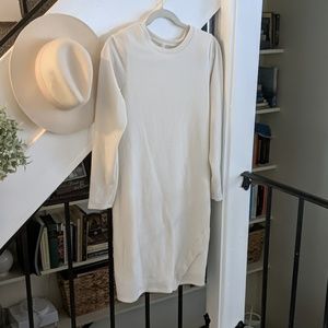 Cream Sweater Dress Pink Blush